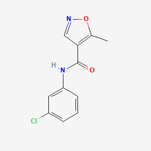 N-(3-Chlorophenyl)-5-methylisoxazole-4-carboxamide