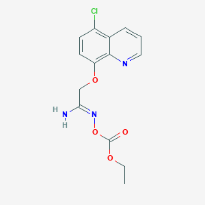 2-((5-Chloroquinolin-8-yl)oxy)-N-((ethoxycarbonyl)oxy)acetimidamide