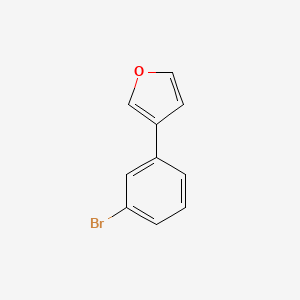 molecular formula C10H7BrO B12895637 3-(3-Bromophenyl)furan CAS No. 918625-95-3