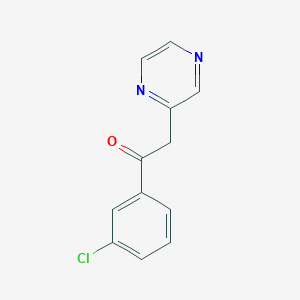 1-(3-Chlorophenyl)-2-(pyrazin-2-yl)ethan-1-one