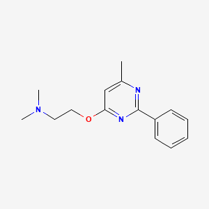 N,N-Dimethyl-2-[(6-methyl-2-phenylpyrimidin-4-yl)oxy]ethan-1-amine