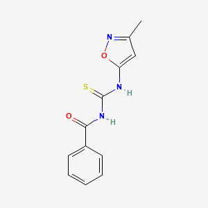 Benzamide, N-[[(3-methyl-5-isoxazolyl)amino]thioxomethyl]-