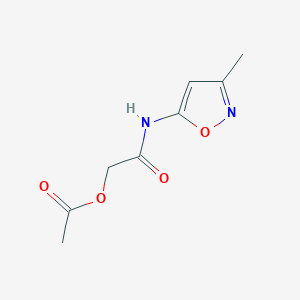 2-((3-Methylisoxazol-5-yl)amino)-2-oxoethyl acetate