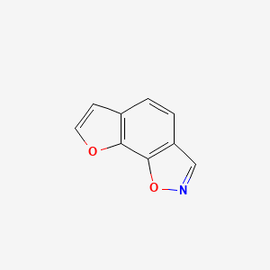 molecular formula C9H5NO2 B12895729 Furo[3,2-g][1,2]benzoxazole CAS No. 211-48-3