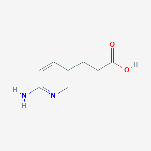 molecular formula C8H10N2O2 B1289574 3-(6-氨基吡啶-3-基)丙酸 CAS No. 446263-96-3