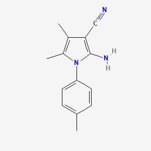 2-amino-4,5-dimethyl-1-(4-methylphenyl)-1H-pyrrole-3-carbonitrile