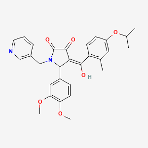 5-(3,4-Dimethoxyphenyl)-3-hydroxy-4-(4-isopropoxy-2-methylbenzoyl)-1-(pyridin-3-ylmethyl)-1H-pyrrol-2(5H)-one