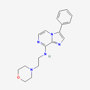 Imidazo[1,2-a]pyrazin-8-amine, N-[2-(4-morpholinyl)ethyl]-3-phenyl-