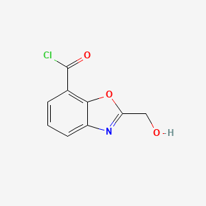 2-(Hydroxymethyl)benzo[d]oxazole-7-carbonyl chloride