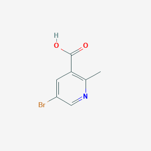 molecular formula C7H6BrNO2 B1289599 5-溴-2-甲基烟酸 CAS No. 351003-02-6