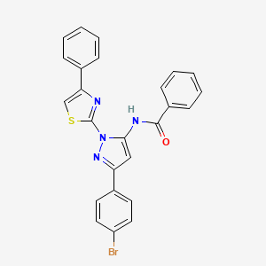 Benzamide, N-(3-(4-bromophenyl)-1-(4-phenyl-2-thiazolyl)-1H-pyrazol-5-yl)-