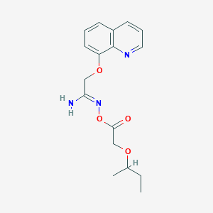 N-(2-(sec-Butoxy)acetoxy)-2-(quinolin-8-yloxy)acetimidamide