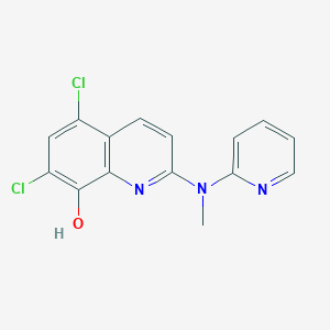 8-Quinolinol, 5,7-dichloro-2-(methyl-2-pyridinylamino)-