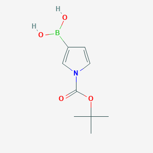 molecular formula C9H14BNO4 B1289616 1-(叔丁氧羰基)吡咯-3-硼酸 CAS No. 832697-40-2