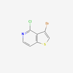 molecular formula C7H3BrClNS B1289618 3-Bromo-4-chlorothieno[3,2-c]pyridine CAS No. 29064-82-2