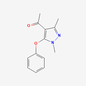 1-(1,3-Dimethyl-5-phenoxy-1H-pyrazol-4-yl)ethan-1-one