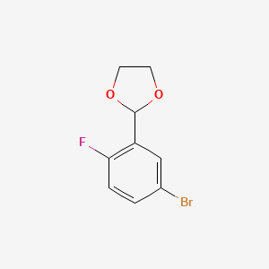B1289622 2-(5-Bromo-2-fluorophenyl)-1,3-dioxolane CAS No. 679840-30-3