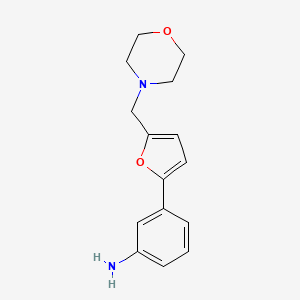 3-{5-[(Morpholin-4-yl)methyl]furan-2-yl}aniline