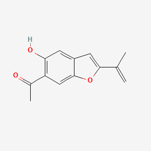 1-[5-Hydroxy-2-(prop-1-en-2-yl)-1-benzofuran-6-yl]ethan-1-one