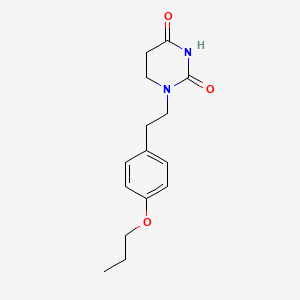 2,4(1H,3H)-Pyrimidinedione, dihydro-1-(2-(4-propoxyphenyl)ethyl)-