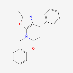 N-Benzyl-N-(4-benzyl-2-methyl-1,3-oxazol-5-yl)acetamide