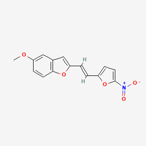 5-Methoxy-2-(2-(5-nitrofuran-2-yl)vinyl)benzofuran