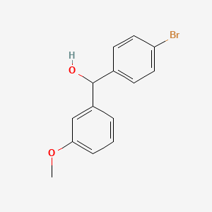 molecular formula C14H13BrO2 B1289647 (4-Bromophenyl)(3-methoxyphenyl)methanol CAS No. 134446-26-7
