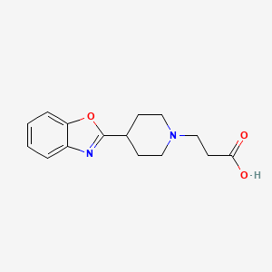 3-[4-(1,3-Benzoxazol-2-yl)piperidino]propanoic acid