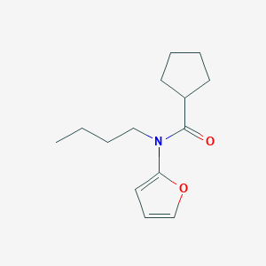 N-Butyl-N-(furan-2-yl)cyclopentanecarboxamide