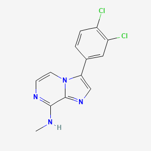 Imidazo[1,2-a]pyrazin-8-amine, 3-(3,4-dichlorophenyl)-N-methyl-