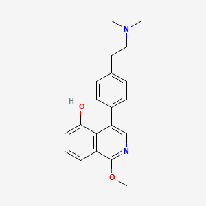 4-(4-(2-(Dimethylamino)ethyl)phenyl)-1-methoxyisoquinolin-5-ol