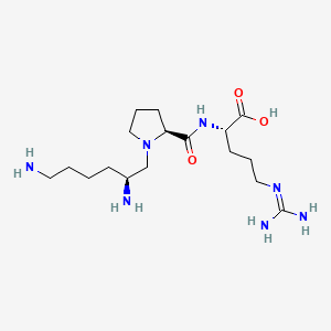 L-Arginine, 1-((2S)-2,6-diaminohexyl)-L-prolyl-