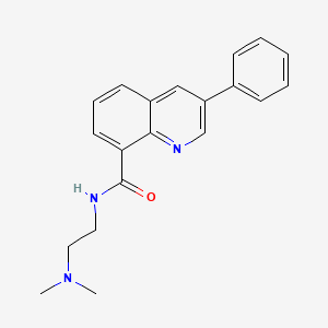 8-Quinolinecarboxamide, N-[2-(dimethylamino)ethyl]-3-phenyl-