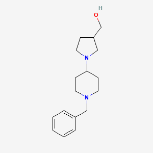 molecular formula C17H26N2O B1289668 (1-(1-Benzylpiperidin-4-yl)pyrrolidin-3-yl)methanol CAS No. 937601-78-0