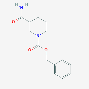 molecular formula C14H18N2O3 B1289671 Benzyl 3-carbamoylpiperidine-1-carboxylate CAS No. 569348-14-7