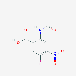 2-Acetamido-5-fluoro-4-nitrobenzoic acid