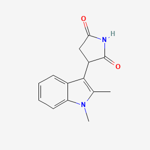 3-(1,2-Dimethyl-1h-indol-3-yl)pyrrolidine-2,5-dione