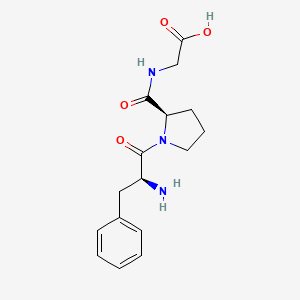 2-[[(2R)-1-[(2S)-2-amino-3-phenylpropanoyl]pyrrolidine-2-carbonyl]amino]acetic acid