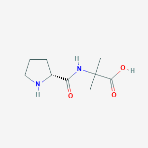 (R)-2-Methyl-2-(pyrrolidine-2-carboxamido)propanoic acid