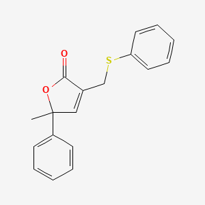 5-Methyl-5-phenyl-3-(phenylthiomethyl)furan-2-one