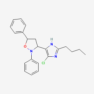 3-(2-butyl-4-chloro-1H-imidazol-5-yl)-2,5-diphenyl-1,2-oxazolidine