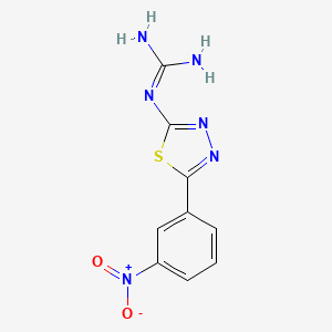 N''-[5-(3-Nitrophenyl)-1,3,4-thiadiazol-2-yl]guanidine