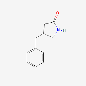 molecular formula C11H13NO B1289691 4-苄基吡咯烷-2-酮 CAS No. 30200-04-5