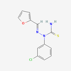 1-(3-Chlorophenyl)-2-(furan-2-ylmethylene)hydrazinecarbothioamide