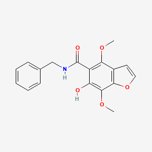 N-Benzyl-6-hydroxy-4,7-dimethoxy-1-benzofuran-5-carboxamide