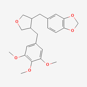 5-[[4-[(3,4,5-trimethoxyphenyl)methyl]oxolan-3-yl]methyl]-1,3-benzodioxole