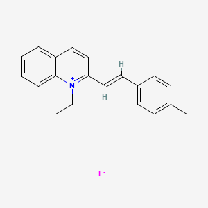 1-Ethyl-2-(4-methylstyryl)quinolin-1-ium iodide