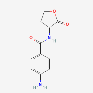 4-Amino-N-(2-oxooxolan-3-yl)benzamide