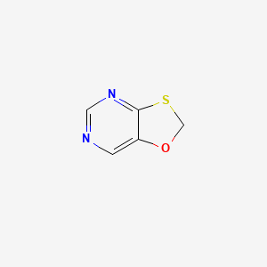 molecular formula C5H4N2OS B12897130 [1,3]Oxathiolo[4,5-d]pyrimidine CAS No. 83616-33-5