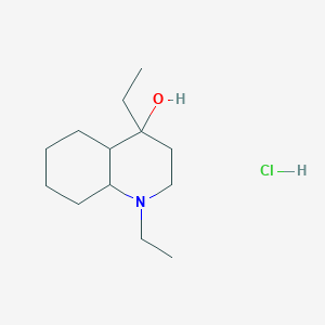 1,4-Diethyldecahydroquinolin-4-ol hydrochloride